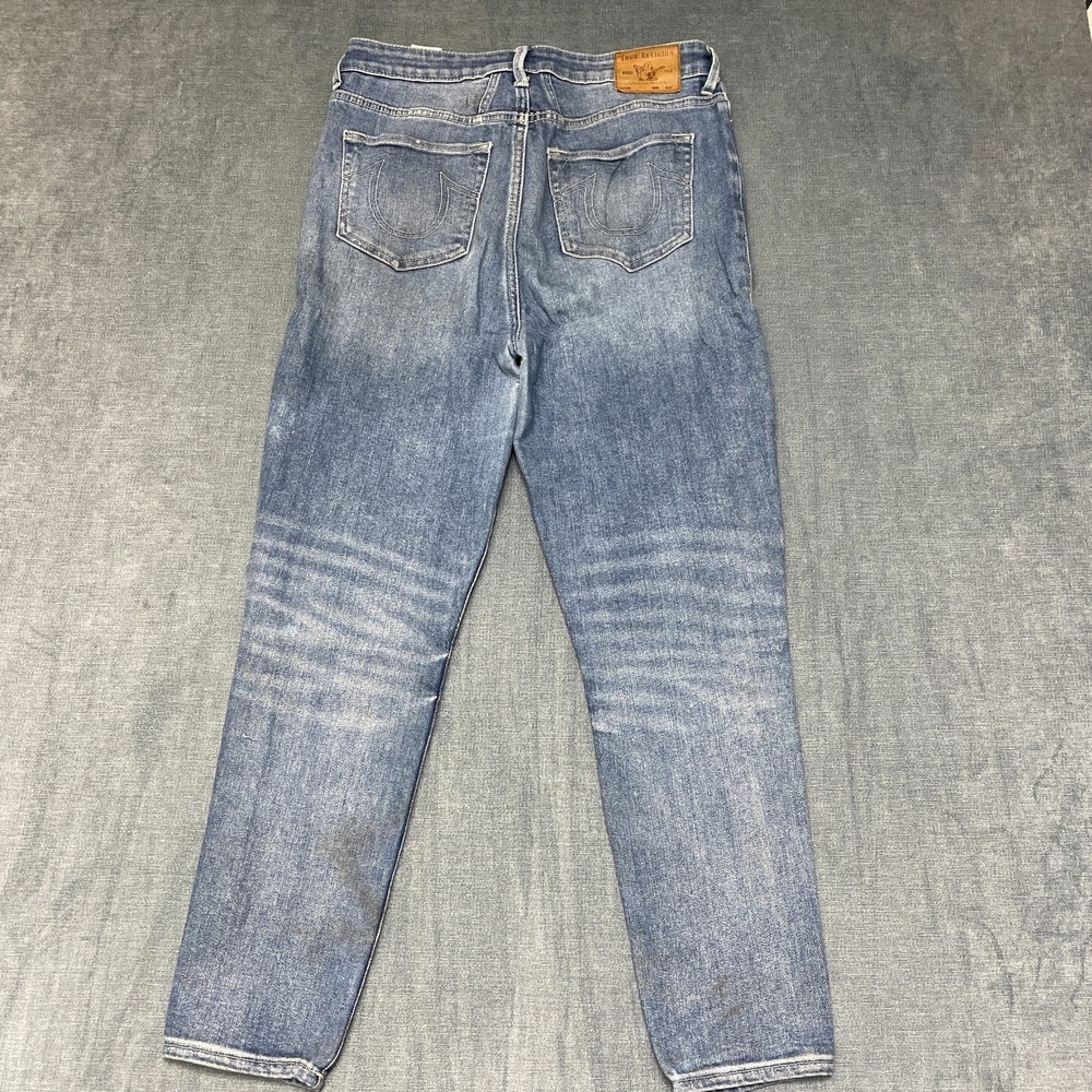 True Religion Jeans Womens 30x27 Blue Denim Medium Wash Skinny Leg Street Wear